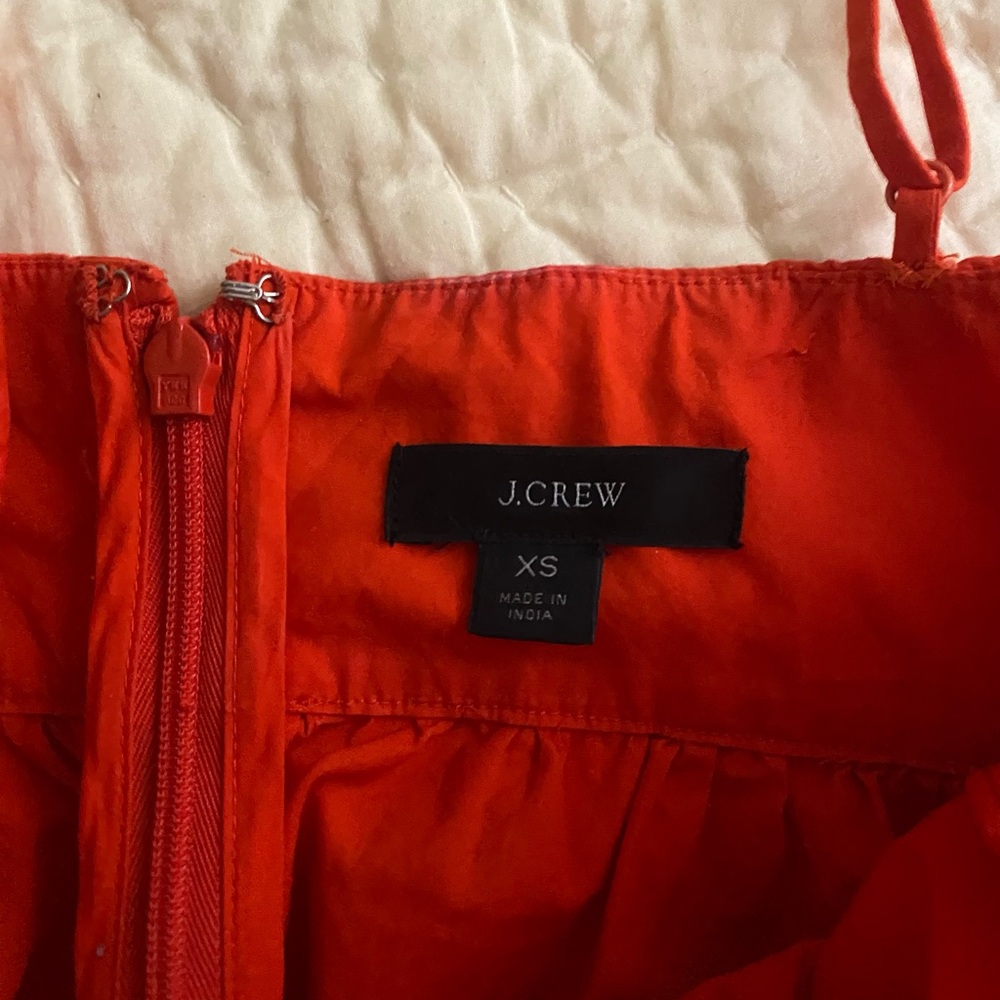 Flowy cotton poplin camisole jcrew red - Picture 2 of 3